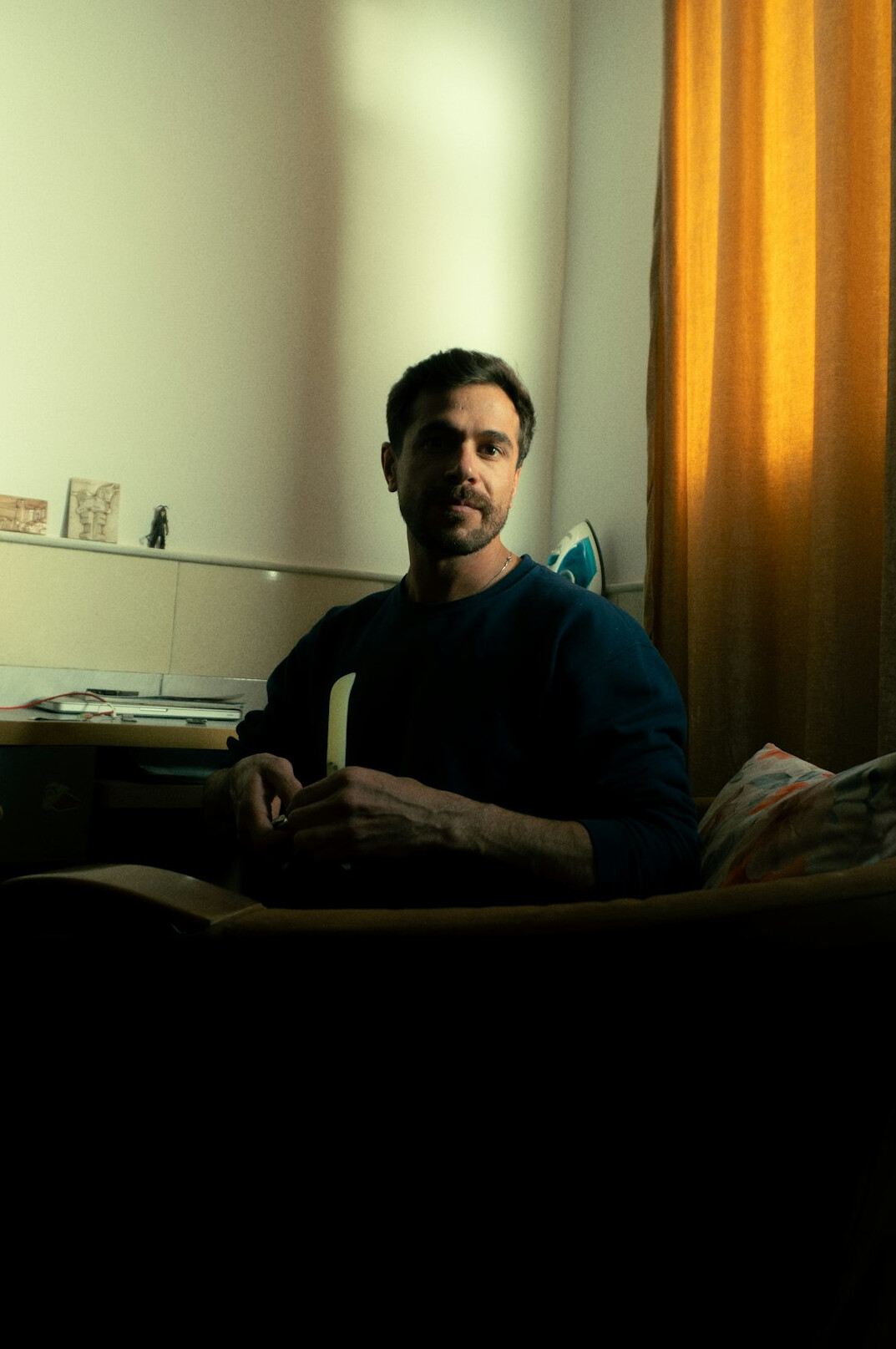 person journaling in quiet room