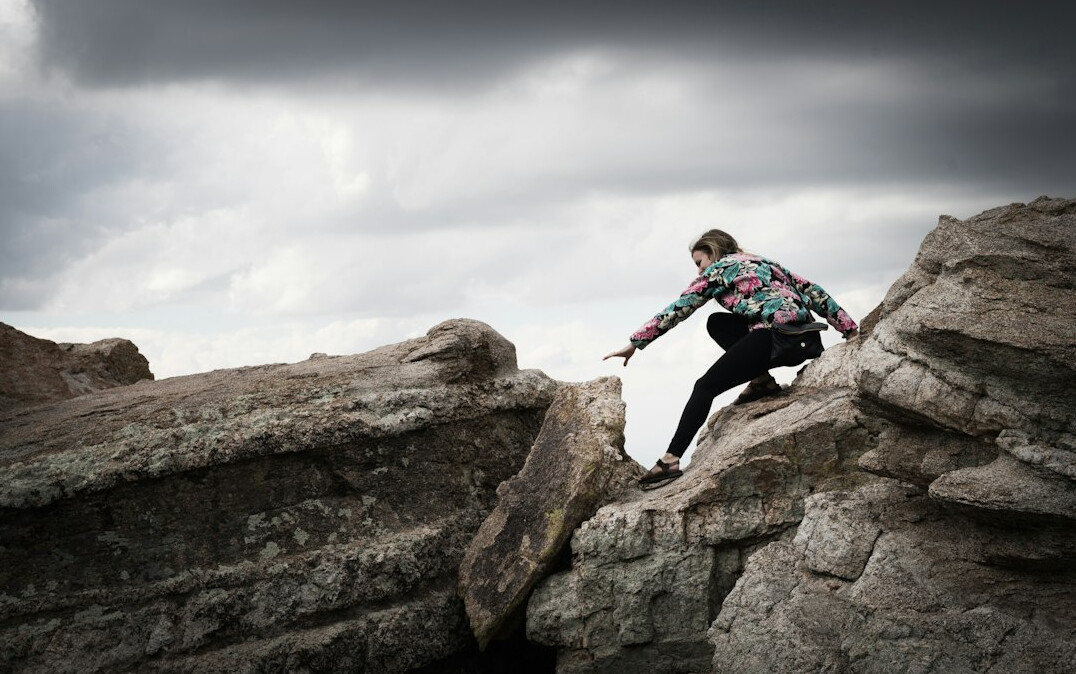 person building resilience through challenges